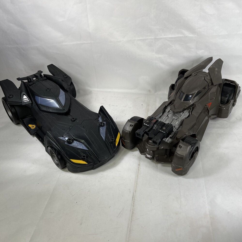 Lot Of 2  Batman Batmobiles Justice League Mattel